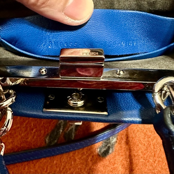 FENDI ❤️🌟MINI PEEKABOO LAMBSKIN LEATHER ⭐️ - Picture 12 of 12